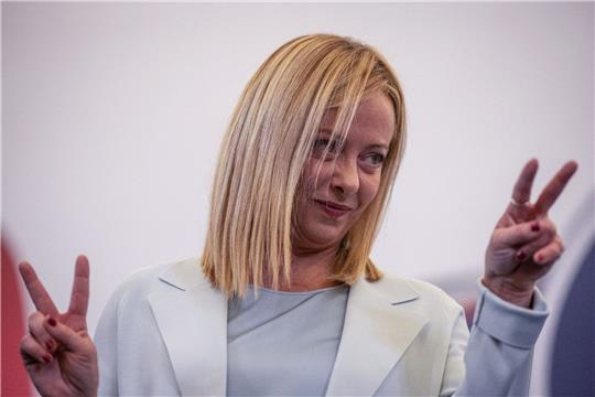 «Wollen so schnell wie möglich vorankommen»: Giorgia Meloni, Vorsitzende der rechtsradikalen Partei Fratelli d'Italia (Brüder Italiens):