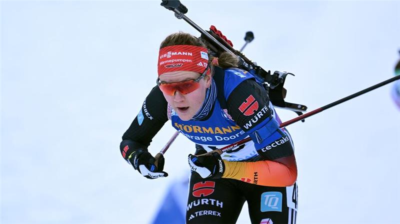 Preuß bei Biathlon-Heimspiel als Zweite zurück auf Podest Youngster Selina Grotian schaffte es diesmal nicht in die Nähe des Podiums.