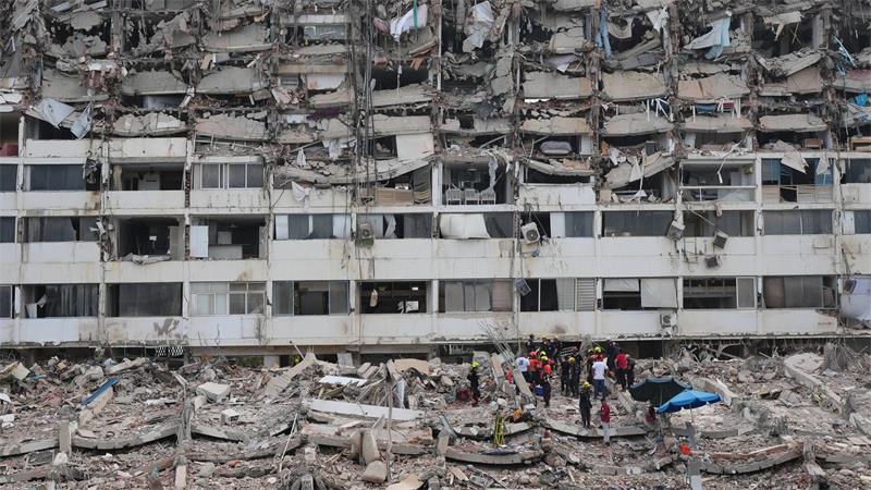 Bereits mehr als 1.700 Tote nach Erdbeben in Venezuela Zahlreiche Gebäude sind in sich zusammengestürzt.