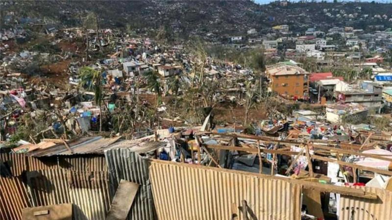 Wohl erst in Tagen Gewissheit über Todeszahl auf Mayotte Zahlreiche Häuser sind zerstört.