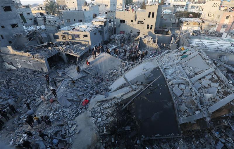 Hamas: Gibt noch Hindernisse für Gaza-Feuerpause Zerstörungen im Gazastreifen.
