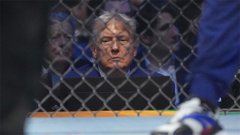 Die Deutschen und Amerika - enttäuschte Liebe? Zu einem 80. Geburtstag ließ US-Präsident Donald Trump vor dem Weißen Haus Käfigkämpfe veranstalten (Archivbild).