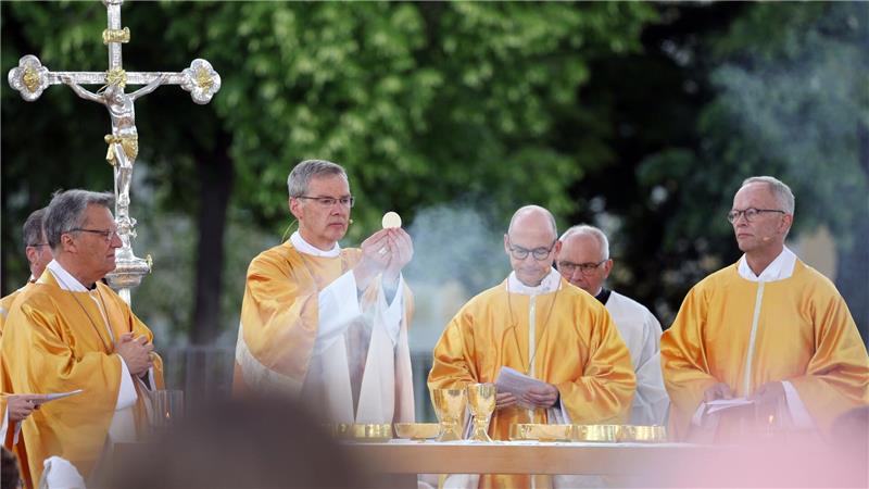 Zum Abschluss des Katholikentags gab es noch einen großen Gottesdienst. 