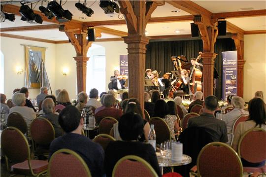 Zum Finale musizieren Barnabás Kelemen & Friends im Bündheimer Schloss. Während dieses und aller anderen Musiktage-Konzerte wird Geld für ein Nabu-Projekt zum Schutz der Meere gesammelt (li.).  Fotos: Nachtweyh