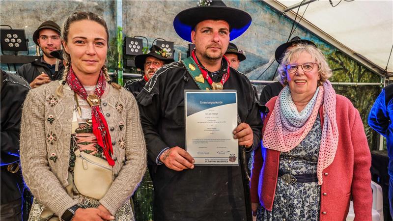 Zum Viehaustrieb in Wildemann gehört die Ernennung der städtischen Kuhhirten.
