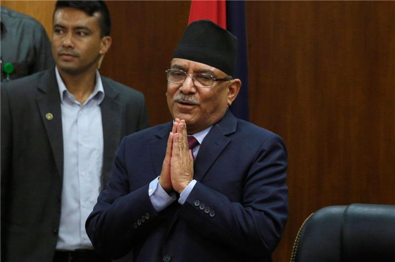 Nepal: Ex-Rebellenführer als Premierminister vereidigt Zum dritten Mal Premierminister des Landes: Pushpa Kamal Dahal.