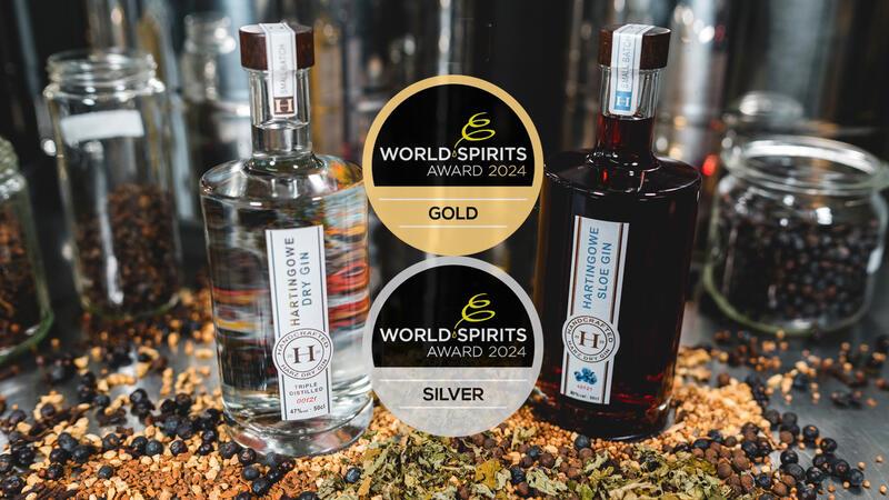 Zum ersten Mal angetreten, doppelt abgeräumt: Hartingowe-Gin.