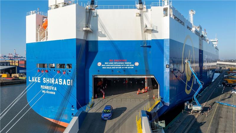 Zunächst hatte der technische Test vonseiten des Schiffes nicht geklappt. (Handout)