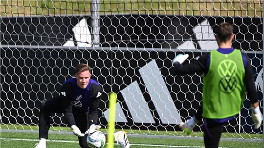 Zurück im DFB-Tor: Marc-André ter Stegen beim Training der Nationalmannschaft. 