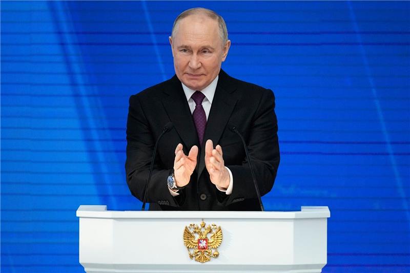 «Zusammen können wir alles schaffen»: Wladimir Putin.