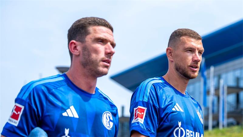 Zwei Hoffnungsträger: Robin Gosens (l) und Edin Dzeko. (Archivbild)
