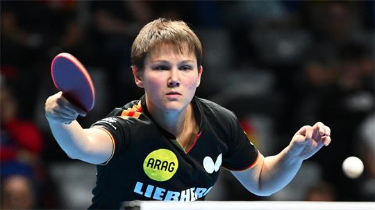 Zwei Medaillen sind sicher: Nina Mittelham bei der Tischtennis-EM (Archivbild).