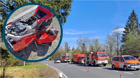 Zwei Unfälle am 1. Mai. Nahe Altenau und Wildemann wurden mehrere Biker verletzt.