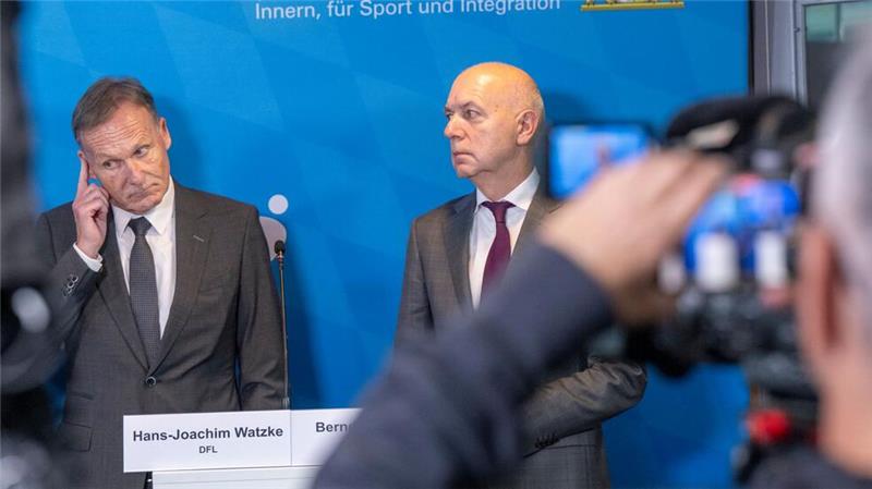 Zwischen Watzke und Neuendorf sowie den Innenminister fielen auch deutliche Worte. 