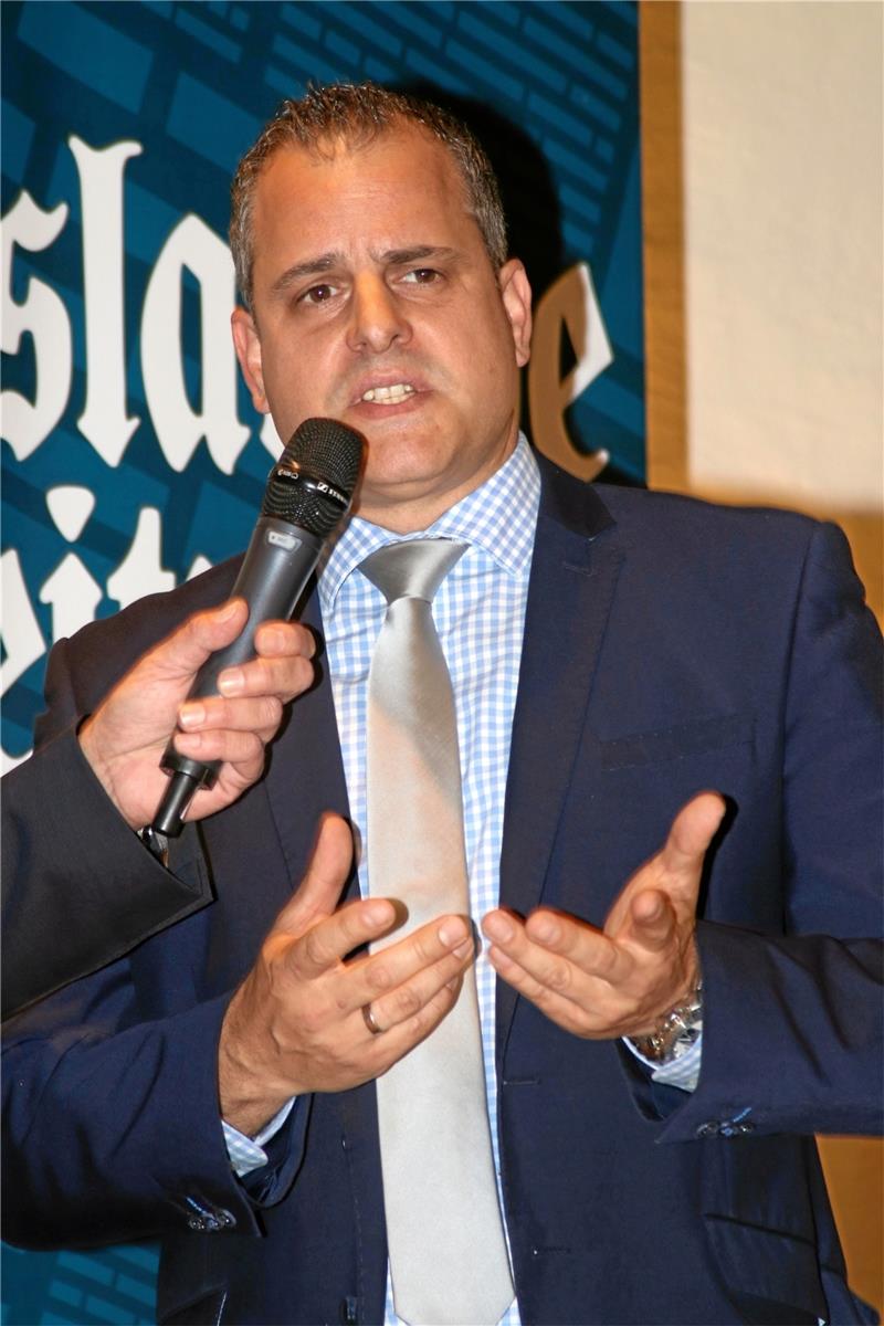 <p>Herausforderer Thomas Ebert (SPD).</p>