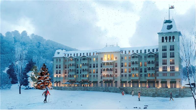 <p>So könnte beziehungsweise soll der Harzburger Hof aussehen, wenn er zu Weihnachten in drei Jahren endgültig fertig ist. Nach heutigem Planungsstand hat die Primus AG dann 60 Millionen Euro in den Neubau gesteckt. Grafik: Primus AG</p>